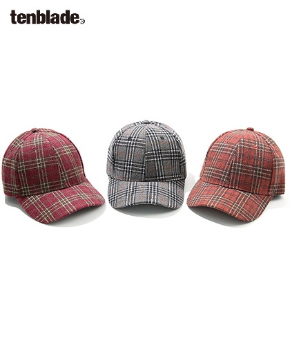 【TENBLADE】tartan check 6pl cap