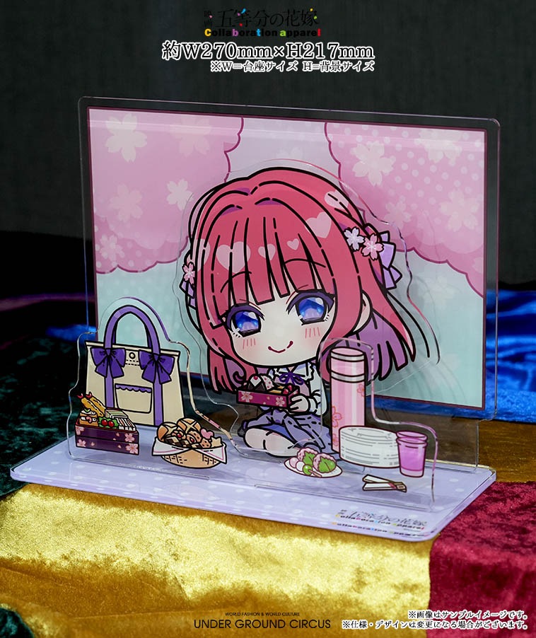【中古】二乃BIGアクリルスタンド 映画 五等分の花嫁×UNDER GROUND CIRCUS コラボレーションアパレルシリーズ第7弾 24SS 購入特典[10][240010478473] 五等分の花嫁】＜二乃＞SD BIGジオラマアクリルスタンド【2部数量限定