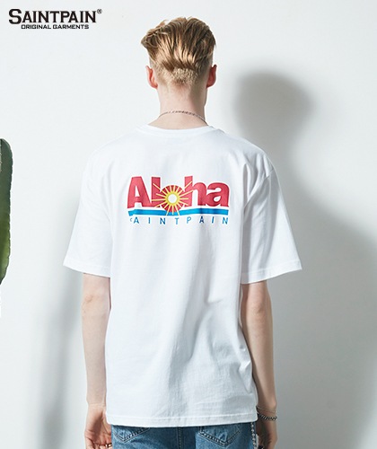 【SAINTPAIN】 ALOHA LOGO TEE