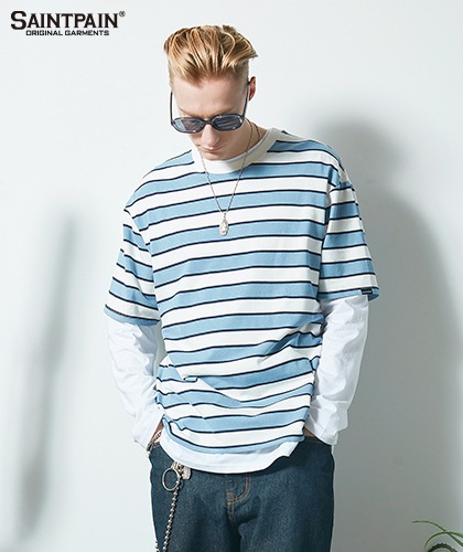 【SAINTPAIN】 DOUBLE STRIPE TEE
