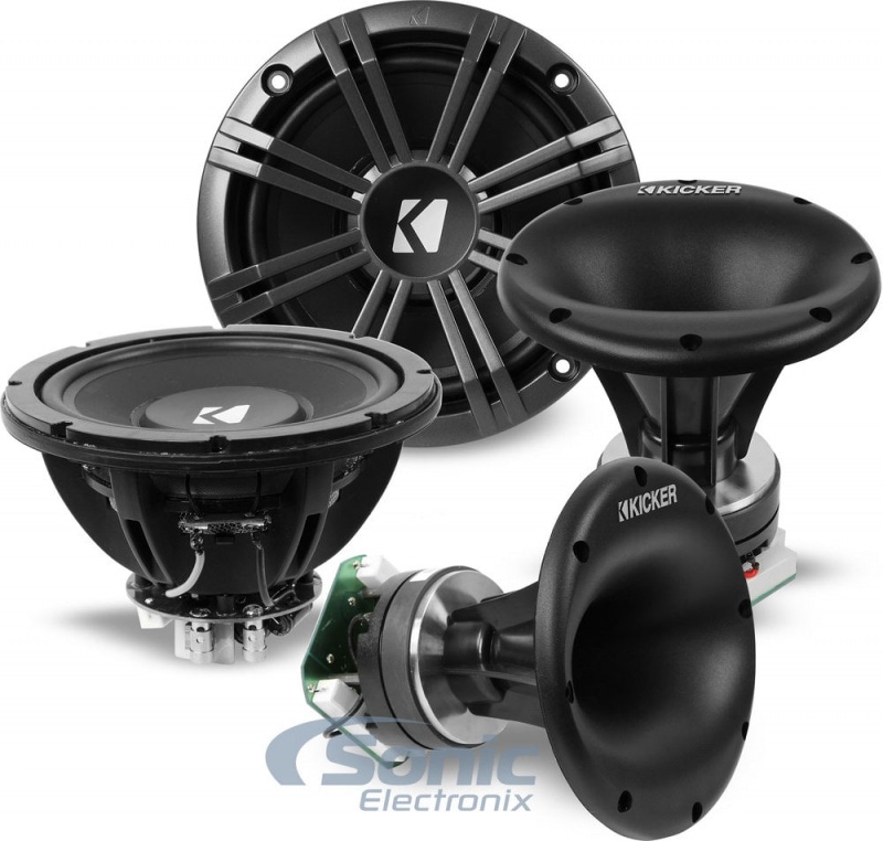 あ*様 kicker KXMA400.4 KMS674C スピーカーアンプセット kicker KXMA400.4 KMS674C スピーカーアンプセット 外向き