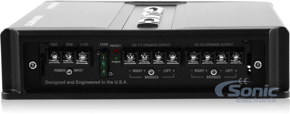 【決算セール・激安スタート】Crunch 　P480　　80W×4　 4chアンプ【新品】 PD4000.4 Pro Power版 4ch Class AB Max.4000W Power Driveシリーズ