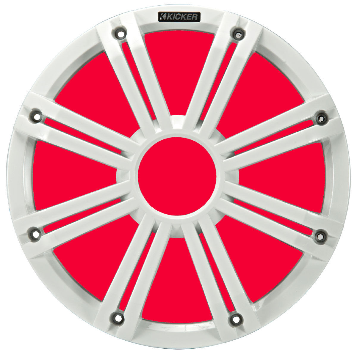 45KMG10W 25cm ウーハー用 LED付グリル White(白色) 新型 キッカー