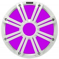 45KMG10W 25cm ウーハー用 LED付グリル White(白色) 新型 キッカー Kicker