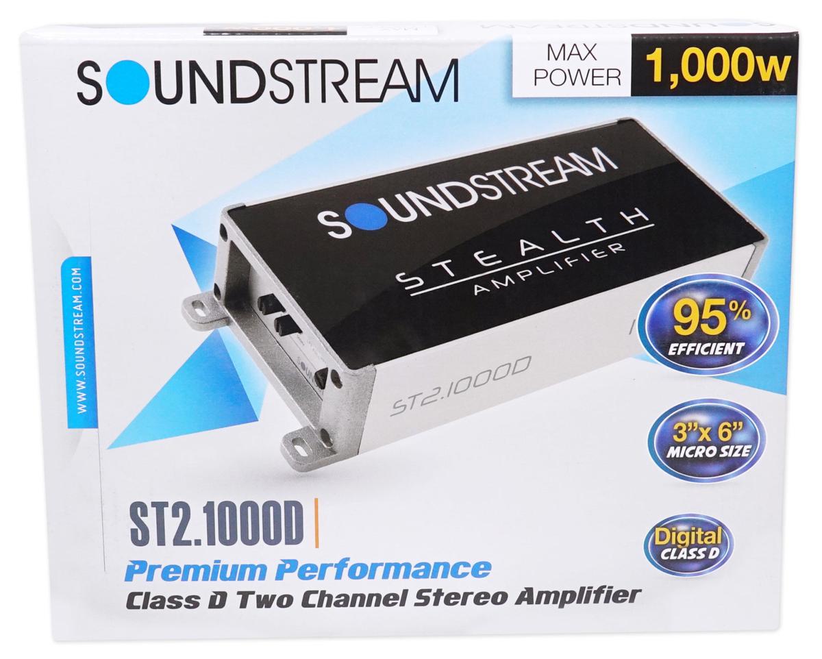 超小型】ST2.1000D 2ch Max.1000W サウンドストリーム Soundstream
