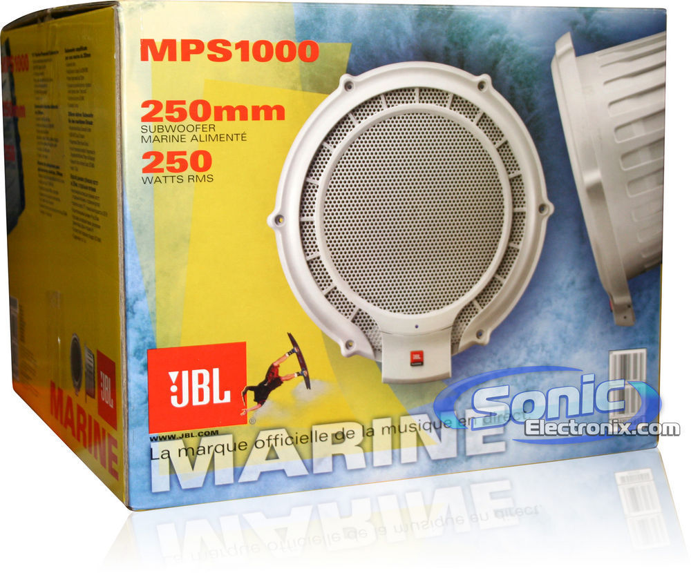 MPS1000 25cm (10インチ) Class D アンプ内蔵 RMS:250W マリーン
