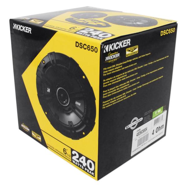 DSC650 (43DSC6504) Max.240W 16cm キッカー Kicker | スピーカー