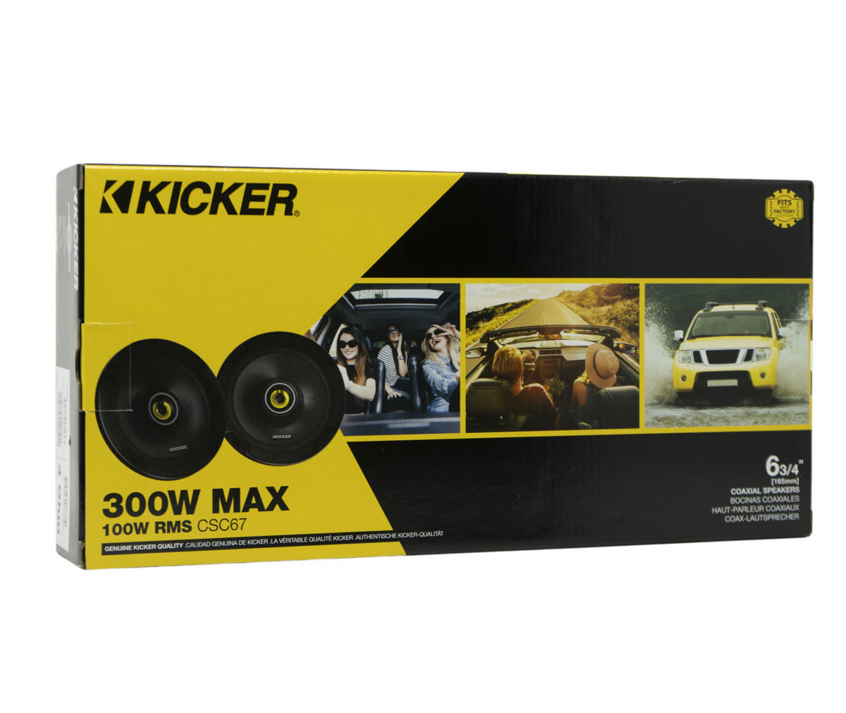 kicker 6.5インチ（16cm）コアキシャルスピーカー Kicker CSC67 コアキシャルスピーカー キッカー 美品 訳あり