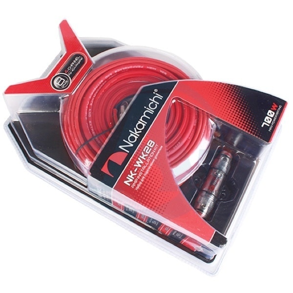 NK-WK28 8ゲージ (8GA) 4ch アンプ配線キット ナカミチ Nakamichi