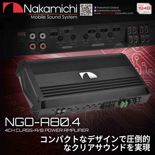 NGO-A80.4 4ch Max.2000W NGOシリーズ ナカミチ Nakamichi | アンプ