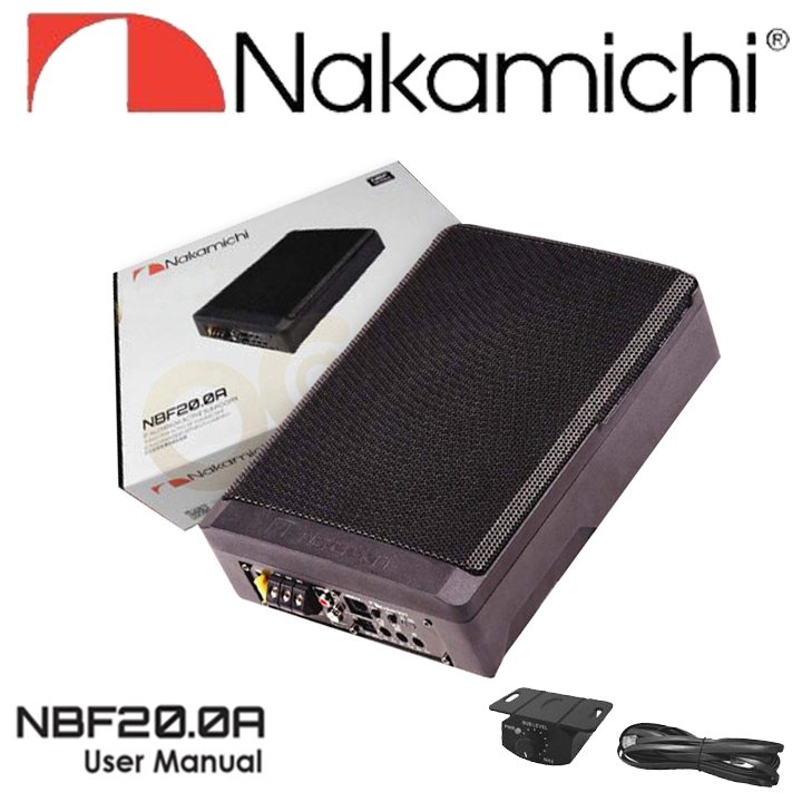 NBF20.0A 20cm Max.650W アンプ内蔵 薄型 アルミ材質ナカミチ