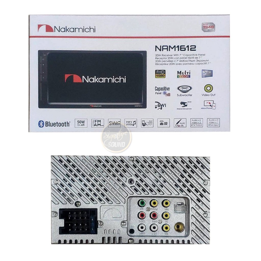NAM1612 7インチ画面 携帯ミラーリンク/ Bluetooth/アンプ内蔵/ SD/USB