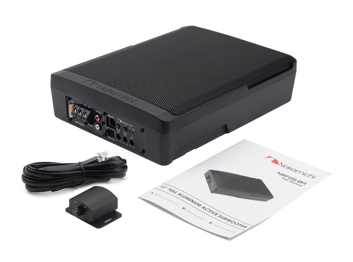 NBF25.0A 25cm Max.1000W アンプ内蔵 薄型 アルミ材質 ナカミチ