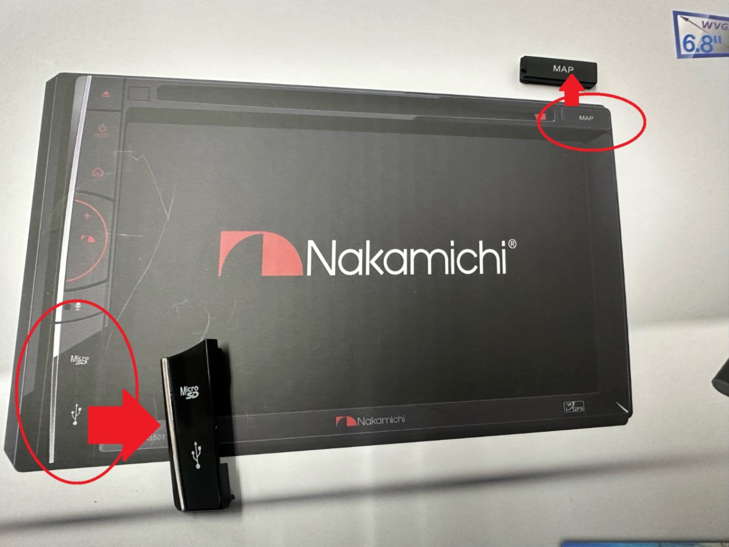 訳あり】NA5501 6.2” Bluetooth/GPS/DVD/CD/SD/ 2DIN ナカミチ
