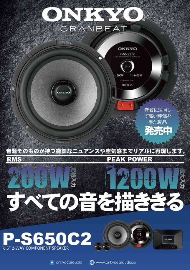 P-S650C2 16.5cm (6.5インチ) Max.1600W 最上級 オンキヨー ONKYO