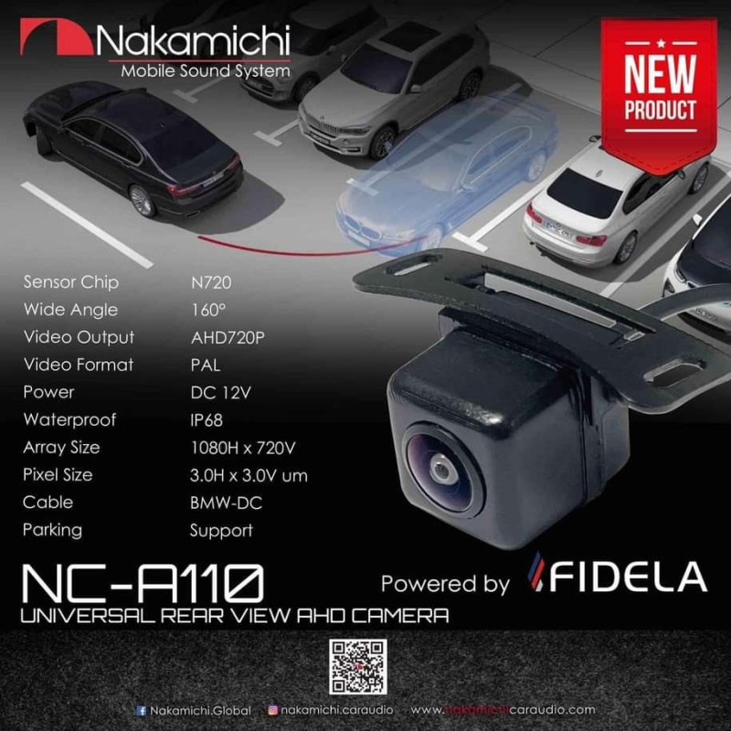 NC-A110 AHD����� ���ʼ��֥Хå������ ��˥С�����ꥢ�ӥ塼 ����:160�� IP68�ɿ� �ʥ��ߥ� Nakamichi