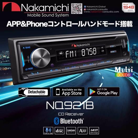 ꭢNQ921B Bluetooth/ DVD/CD/USB/AM/ FM/AUX-IN AVǥå ޡȥե󥢥ץǽ ʥߥ Nakamichi