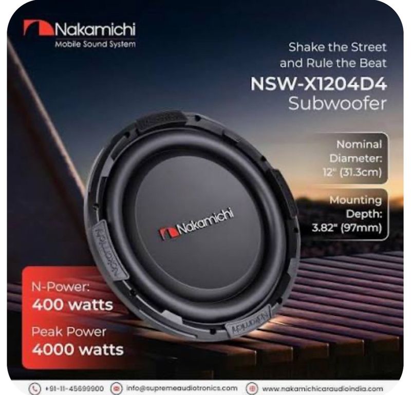 NSW-X1204D4 ���� 30cm��12�������4�� DVC Max.3000W �ʥ��ߥ� Nakamichi