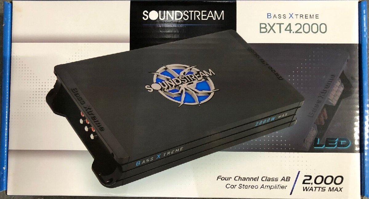 訳あり品 BXT4.2000 BXTシリーズ Class AB 4ch Max.2000W ロゴが光る
