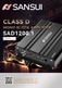 SAD1200.1 SAD���꡼�� Class D 1ch �ѥ����� Max.7000W ���󥹥� SANSUI