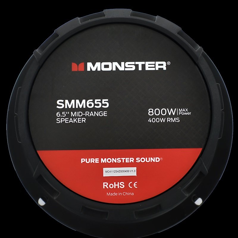 SMM655 16.5cm (6.5�����) Max.800W �ߥåɥ�󥸥��ԡ����� 1������ ��󥹥��������ǥ��� Monster Audio