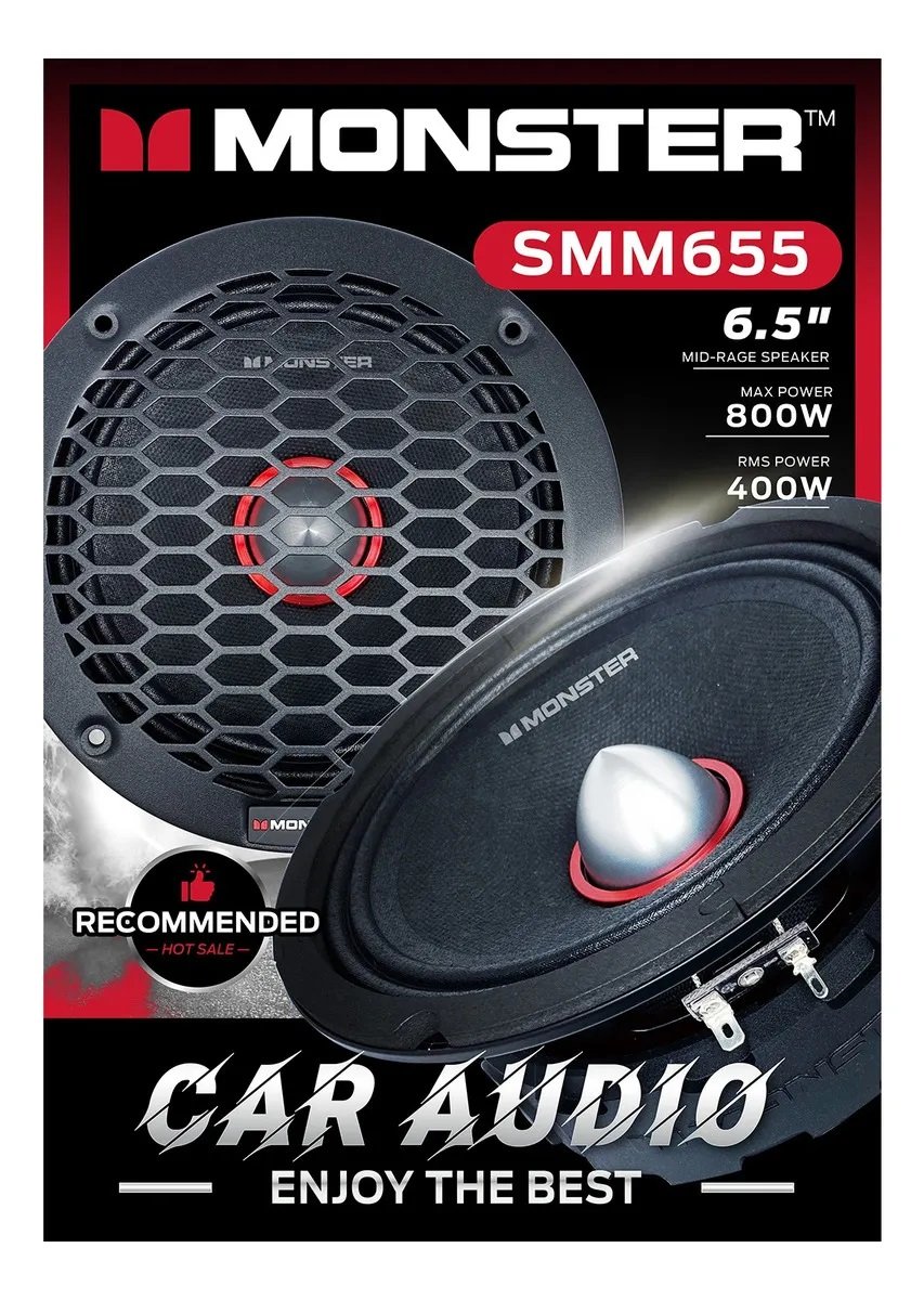 SMM655 16.5cm (6.5インチ) Max.800W ミッドレンジスピーカー 1個入り