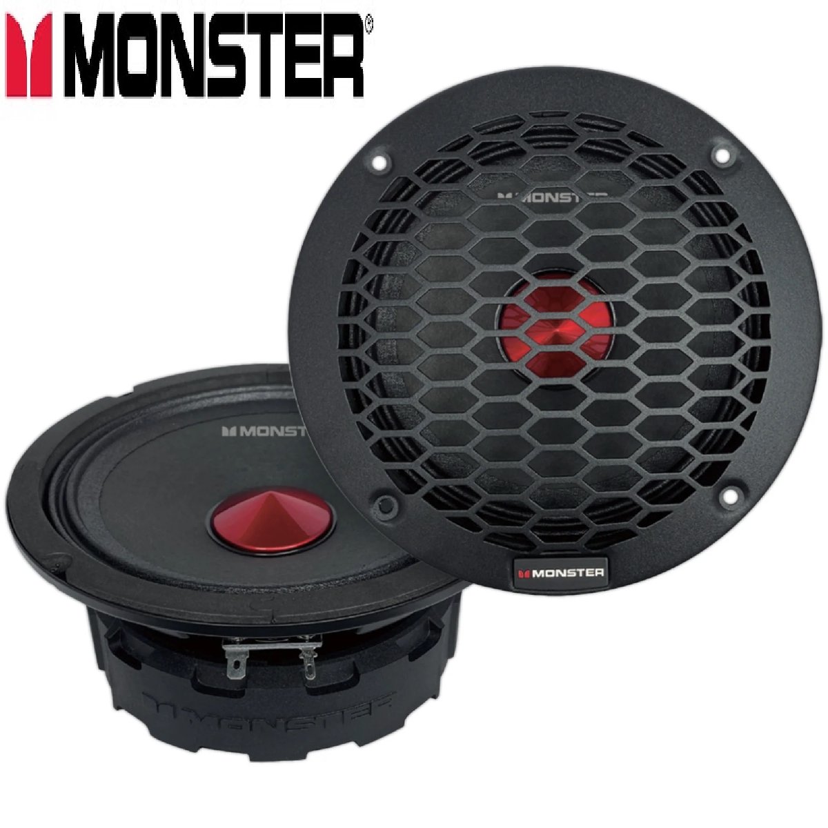 SML657 16.5cm (6.5�����) Max.500W �ߥåɥ�󥸥��ԡ����� (1������) ��󥹥��������ǥ��� Monster Audio