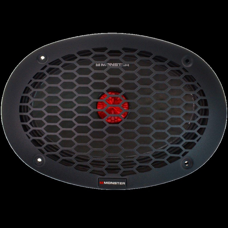 SML6907 15.2��22.8cm (6��9�����) Max.1250W 4�� �ߥåɥ�󥸥��ԡ����� (1������) ��󥹥��������ǥ��� Monster Audio