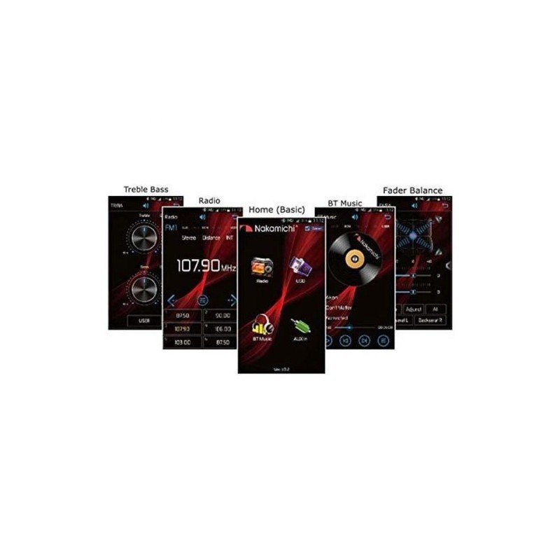 �������ꭡ��NQ921B Bluetooth/ DVD/CD/USB/AM/ FM/AUX-IN AV�ǥå� ���ޡ��ȥե��󥢥ץ������ǽ �ʥ��ߥ� Nakamichi