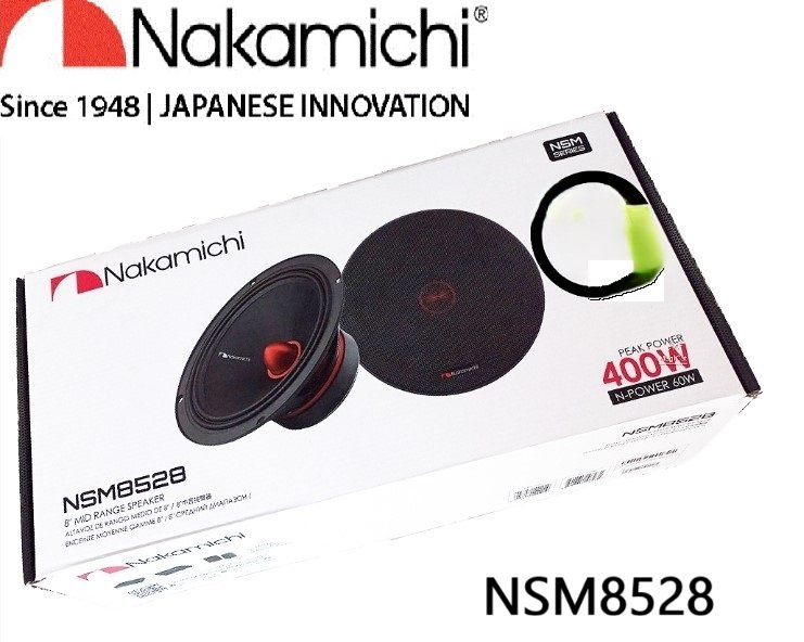 NSM8528 20cm (8�����) Max.400W NSM���꡼�� �ߥåȥ�󥸥��ԡ����� �ʥ��ߥ� Nakamichi