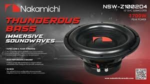 NSW-Z1002D4 25cm��10�������4�� DVC Max.1700W �ʥ��ߥ� Nakamichi