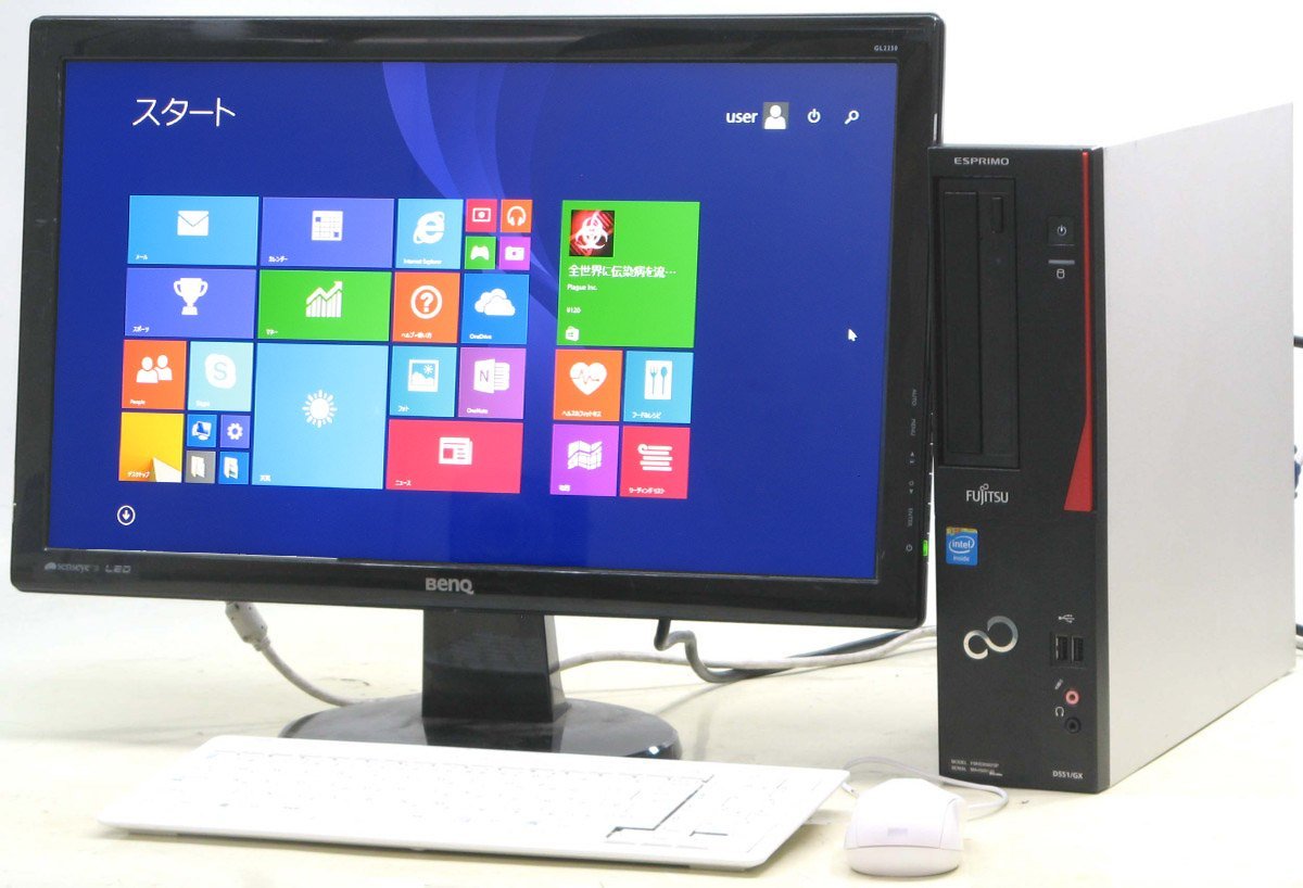 富士通デスクトップPC ESPRIMO D551/GX 富士通デスクトップ パソコン ESPRIMO D551/GX 各部名称/外観