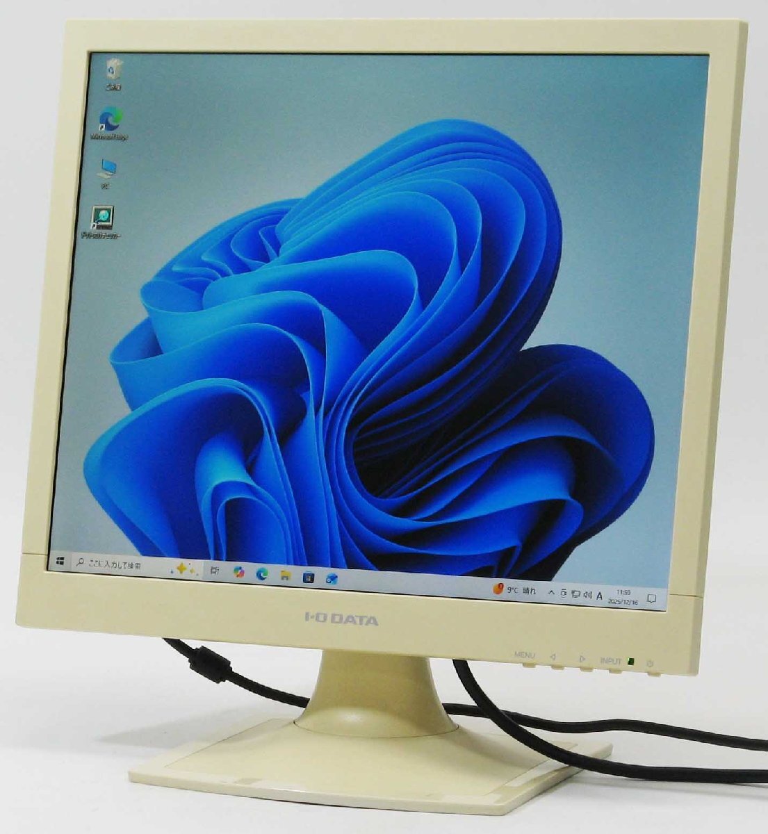 D-2038/IODATA LCD-AD172SEW □ 液晶モニター 17インチ ケーブル付き 