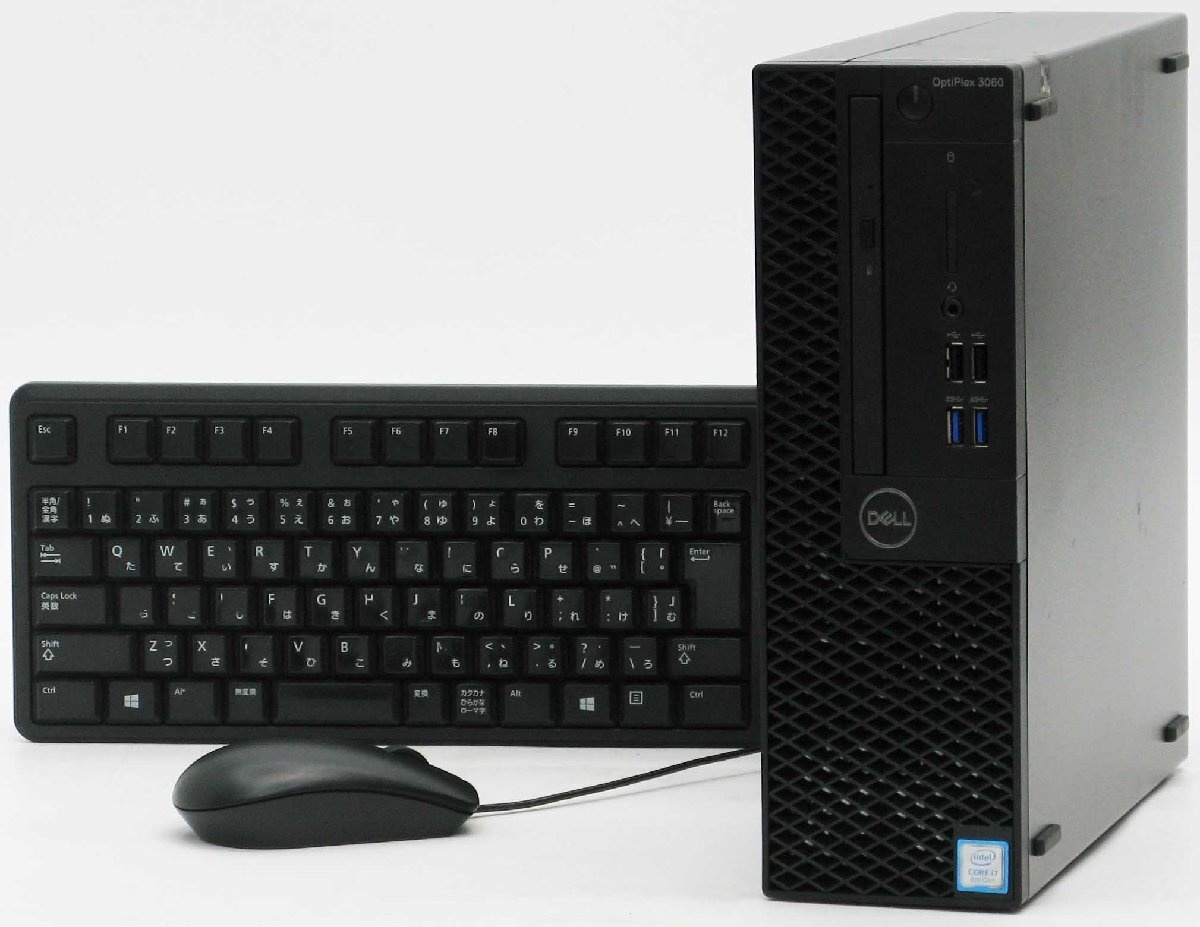 B5-9637/DELL Optiplex 3060-8700SF Core i7 第8世代 SSD Windows 11 