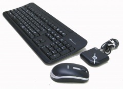 KM-2 ����掠�ץ饤��SKB-WL07SETW��USB�ޥ����դ��磻��쥹�����ܡ��ɡʥ֥�å���