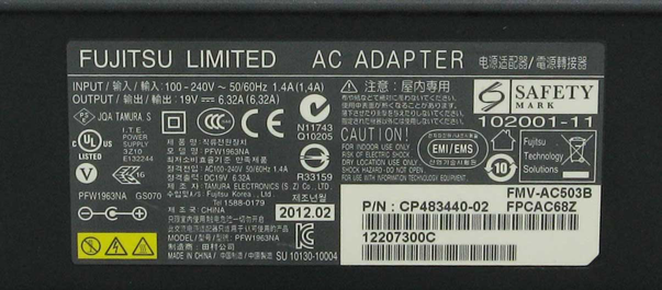 N-13/�ٻ��� ����AC�����ץ��� FMV-AC503B 19V-6.32A �Ÿ���������