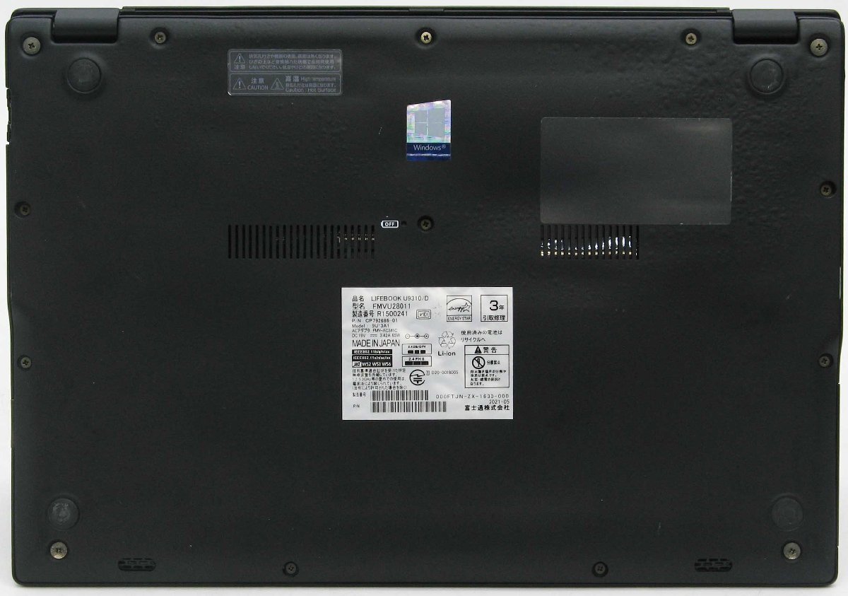A3-3293/�ٻ��� Lifebook U9310/D FMVU28011 Web�����  Corei7 ��10���� SSD ����16GB Type-C Ķ���̥�Х��� Windows 11 �Ρ��� �ѥ�����