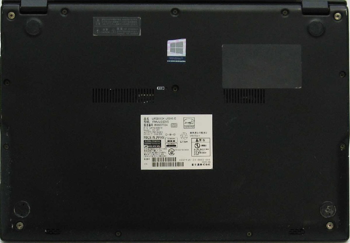 A3-2517/�ٻ��� Lifebook U9310/D FMVU28015 Web�����  Corei7 ��10���� SSD Ķ���̥�Х��� Windows 11 �Ρ��� �ѥ�����