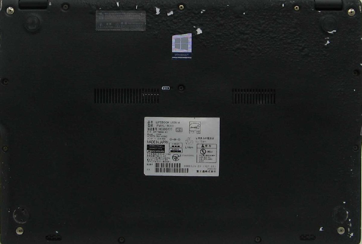 A3-2660/�ٻ��� Lifebook U939/A FMVU19011 Web����� Core i5 Ķ���̥�Х��� 8���� SSD Windows 11 �Ρ��� �ѥ�����