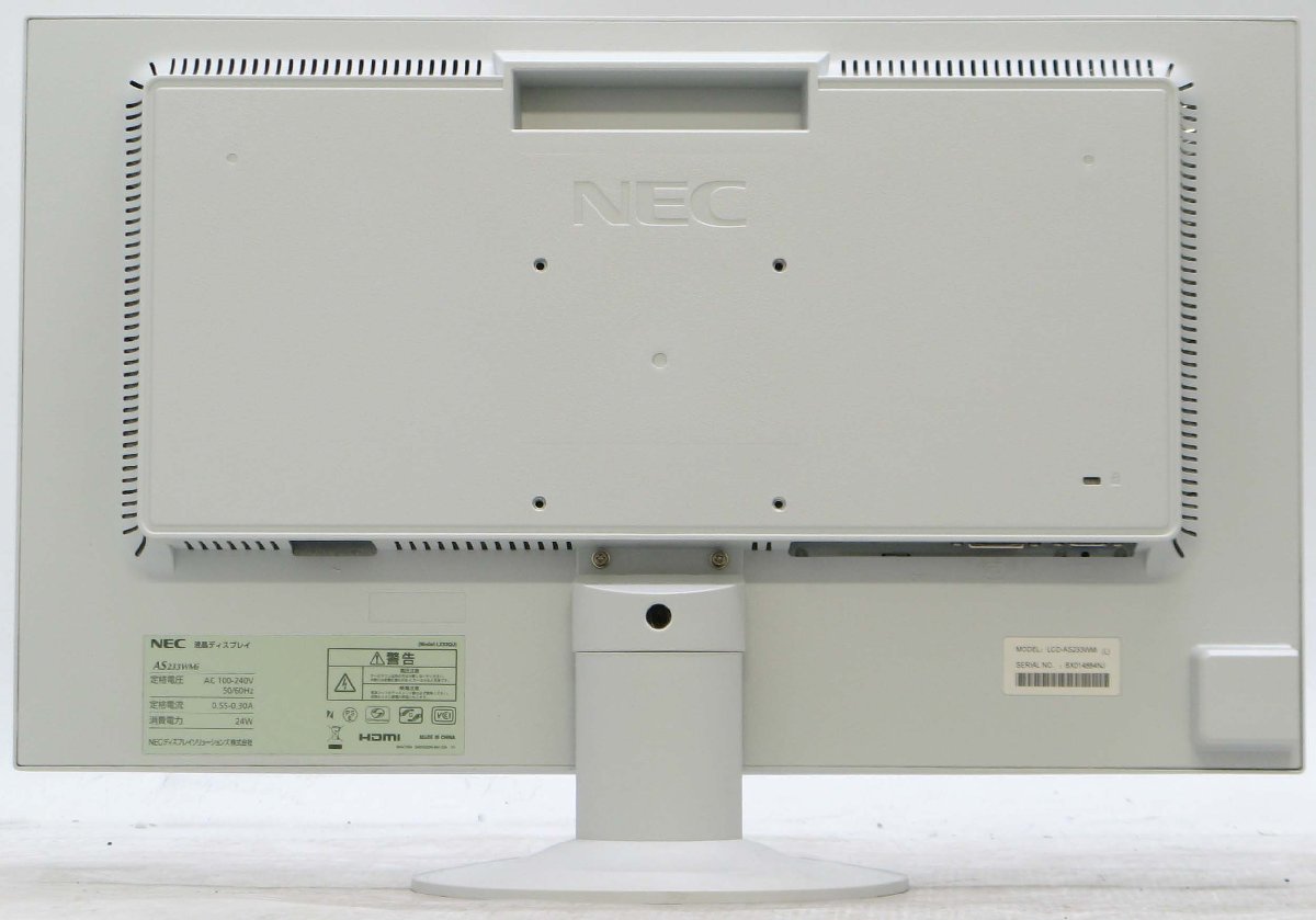 D-1958/NEC AS233WMi �� �վ���˥��� 23����� HDMI�б� ������� �����֥��դ�