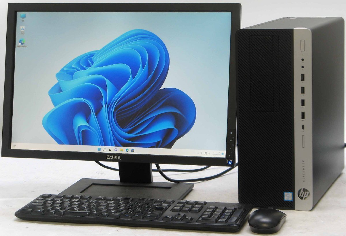 B5-9657/HP EliteDesk 800 G4 TWR-8500 Core i5 ��8���� SSD+HDD ����16GB Radeon R7 430 22����� �վ����å� Windows 11 ��� �ǥ����ȥå� �ѥ�����