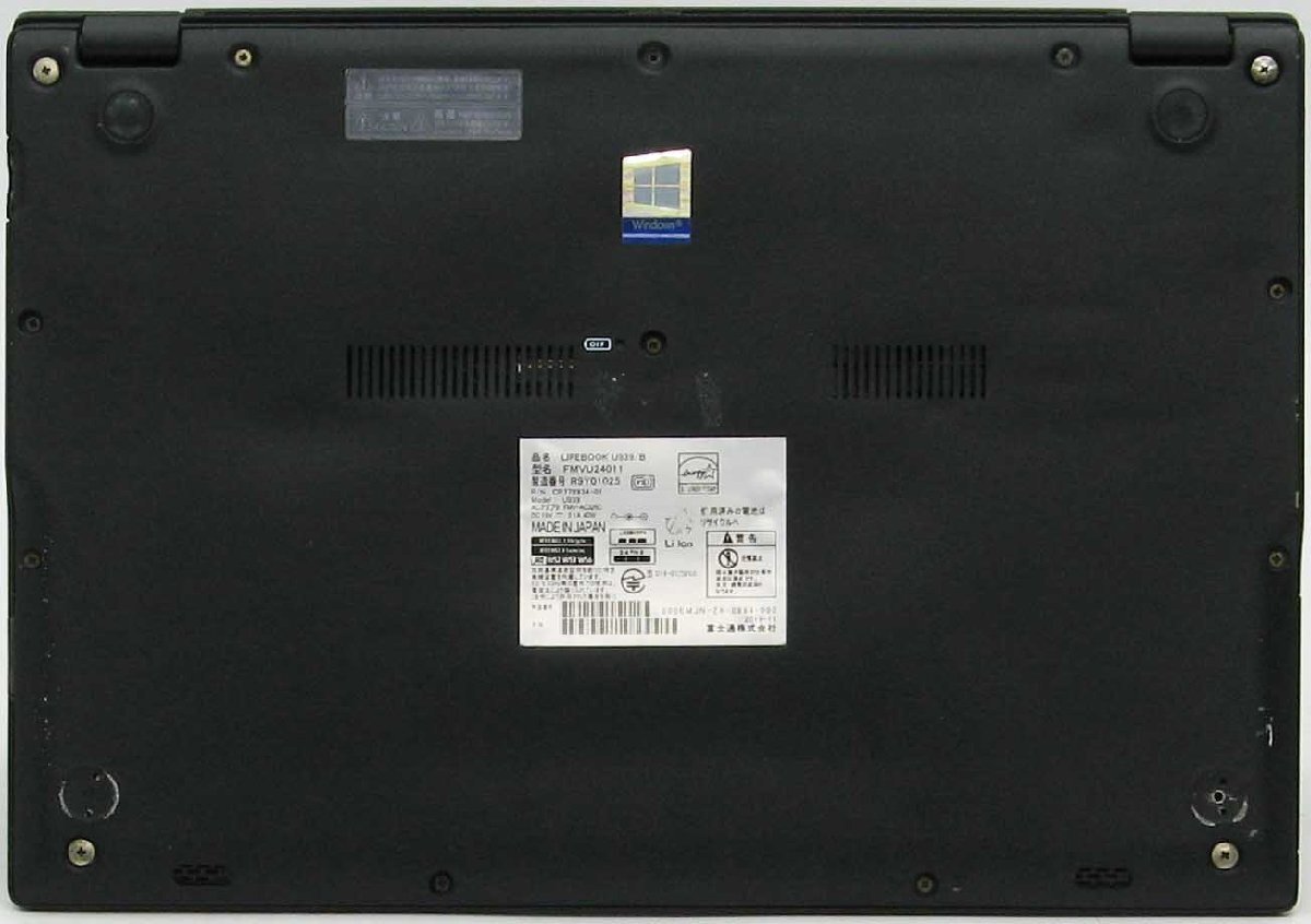 A3-2840/�ٻ��� Lifebook U939/B FMVU24011 Core i5 ��8���� SSD Windows 11 �Ρ��� �ѥ�����