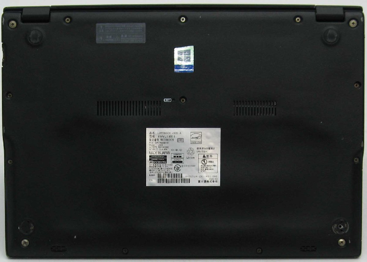 A3-3124/�ٻ��� Lifebook U939/A FMVU19011 Web����� Core i5 8���� SSD Ķ���̥�Х��� Type-C  Windows 11 �Ρ��� �ѥ�����