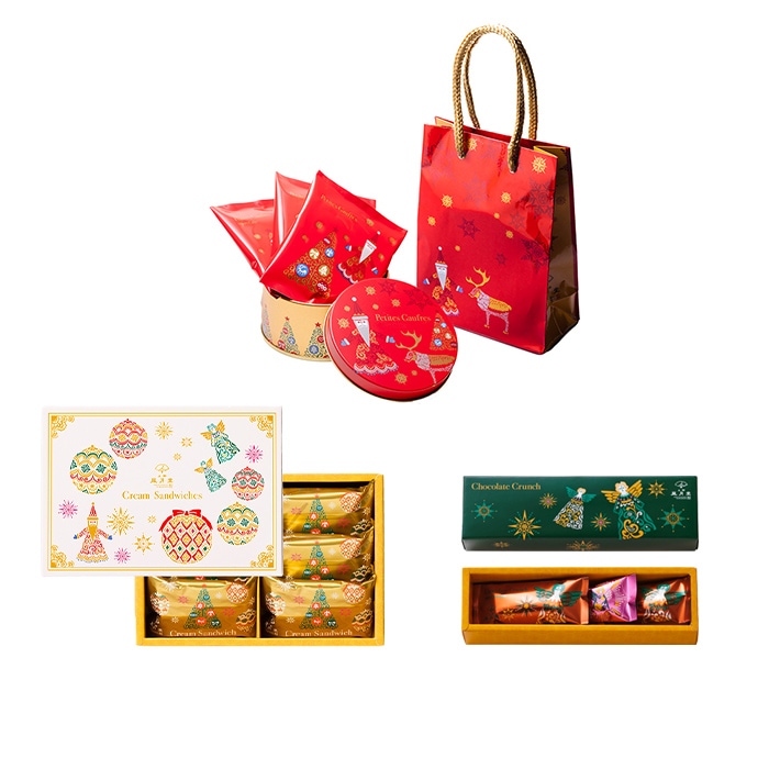 【送料込み】上野風月堂 クリスマス プチギフト3種