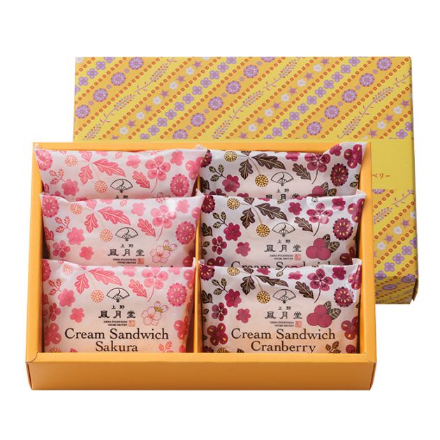 クリームサンド さくら ＆クランベリー 6個入り