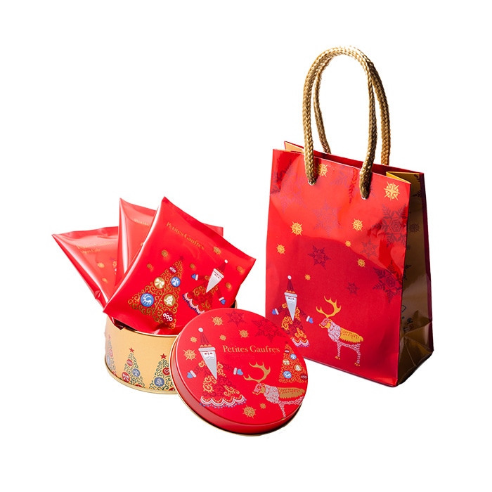 プティゴーフル クリスマス缶 ２枚入り×３袋