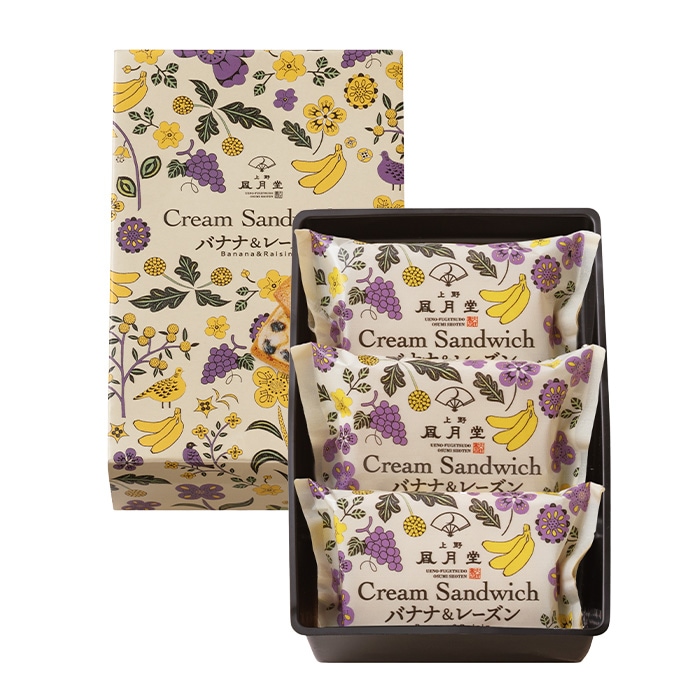クリームサンド　バナナ＆レーズン