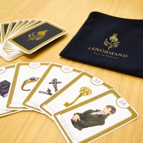 Classical Lenormand Cards - Original 38 Card Fortune Telling Deck with Cotton Pouch / ルノルマンカード（クラシカル）