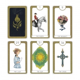 Classical Lenormand Cards - Original 38 Card Fortune Telling Deck with Cotton Pouch / ルノルマンカード（クラシカル）