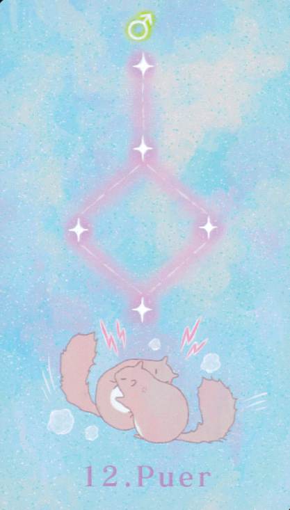 Geomancy card of Pocharis/ぽちゃリスのジオマンシーカード